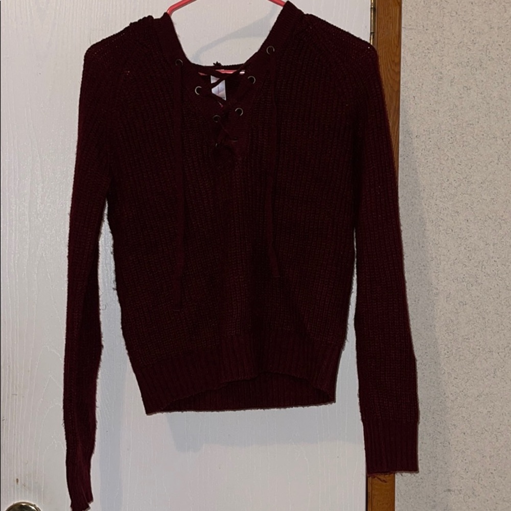 Knitted Sweater hoodie pullover